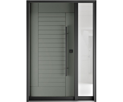 FR20 New 8 - Single Entry Door with Sidelite Right 