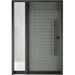FR20 New 8 - Single Entry Door with Sidelite Left 