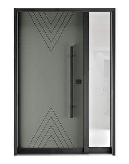 FR20 New 9 - Single Entry Door with Sidelite Right 