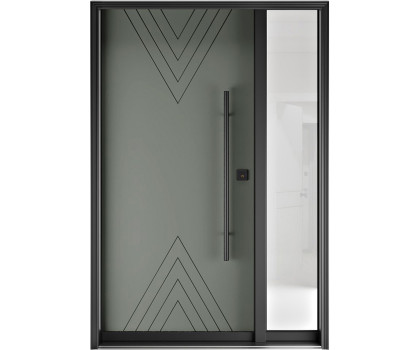 FR20 New 9 - Single Entry Door with Sidelite Right 