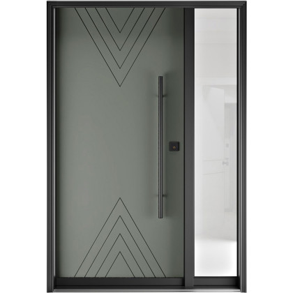 FR20 New 9 - Single Entry Door with Sidelite Right 