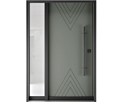 FR20 New 9 - Single Entry Door with Sidelite Left 