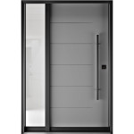 FR20G - Single Entry Door with Sidelite Left