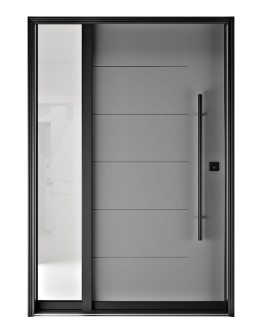 FR20G - Single Entry Door with Sidelite Left