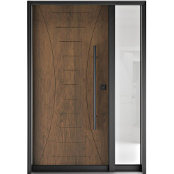 FR20O - Single Entry Door with Sidelite Right