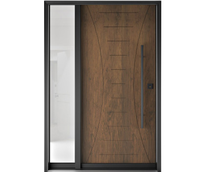 FR20O - Single Entry Door with Sidelite Left