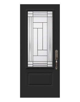 Steel Single Door Orleans (2P) Style - Louisbourg (22" x 48")