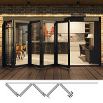 Rail and Stile Bi-Folding Door - 5L (5 panels moving left). Available: 124-1/2" - 202-1/2" in Width and 36" - 110" in Height