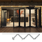 Rail and Stile Bi-Folding Door - 5R (5 panels moving right). Available: 124-1/2" - 202-1/2" in Width and 36" - 110" in Height