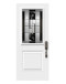 Steel Single Door London (2P) Style - Onyx Glass (22" x 36")