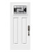 Steel Single Door Victoria Shaker (3P) Style - Onyx Glass (22" x 14-7/16")