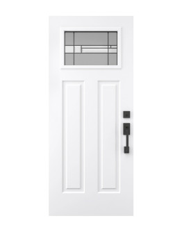 Steel Single Door Victoria Shaker (3P) Style - Prism Glass (22" x 14-7/16")