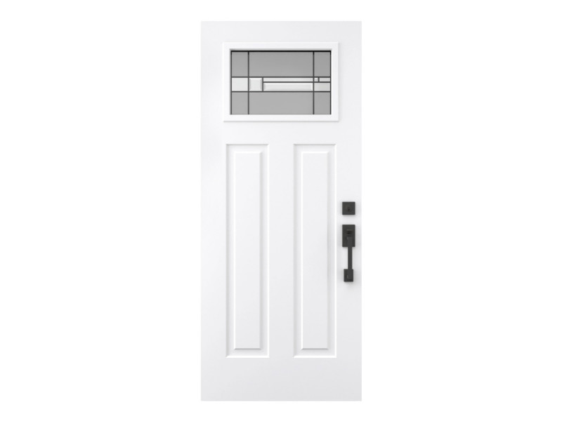 Steel Single Door Victoria Shaker (3P) Style - Prism Glass (22" x 14-7/16")