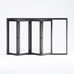 Rail and Stile Bi-Folding Door - 4L (4 panels moving left). Available: 98-1/2" - 162-1/2" in Width and 36" - 110" in Height