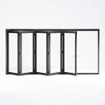 Rail and Stile Bi-Folding Door - 5L (5 panels moving left). Available: 124-1/2" - 202-1/2" in Width and 36" - 110" in Height