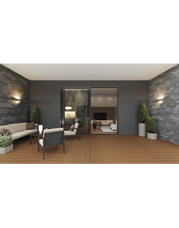 Amalfi 2 Panels - Vinyl Sliding Door - OR or LO with Robusto Screen (Included). Available : 95-1/4" - 140" in Width and up to 120" in Height