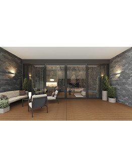 Amalfi 4 Panels - Vinyl Sliding Door - ORLO with Robusto Screen (Included). Available : 188" - 288" in Width and up to 120" in Height