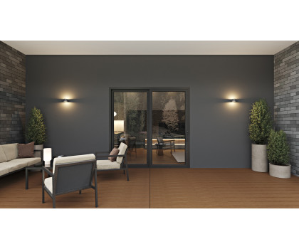 Capri 2 Panels - Vinyl Sliding Door - OR or LO with Sliding Screen (Included). Available: 59-1/2", 71-1/2", 95-1/2" in Width and up to 95-1/4" in Height