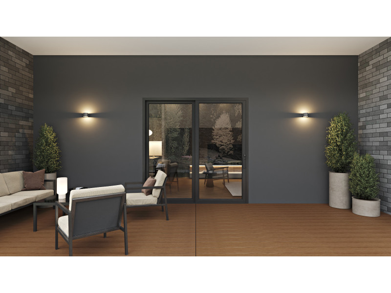 Capri 2 Panels - Vinyl Sliding Door - OR or LO with Sliding Screen (Included). Available: 59-1/2", 71-1/2", 95-1/2" in Width and up to 95-1/4" in Height