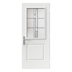 Steel Single Door London (2P) Style - Arima Glass (22" x 36")