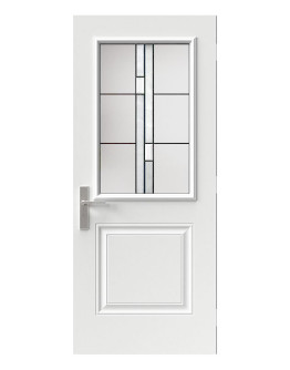 Steel Single Door London (2P) Style - Arima Glass (22" x 36")