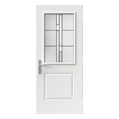 Steel Single Door London (2P) Style - Arima Glass (22" x 36")